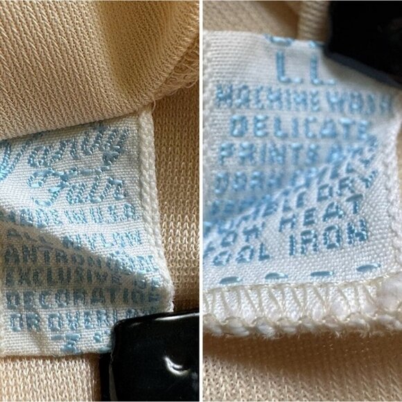 Vintage Vanity Fair Cream Chemise Slip on Gown Adjustable Straps Size Small - Picture 11 of 12